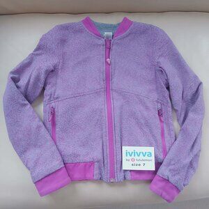 Ivivva Girl by Lululemon 🍋Wherever You Go Bomber Jacket Reversible size 7